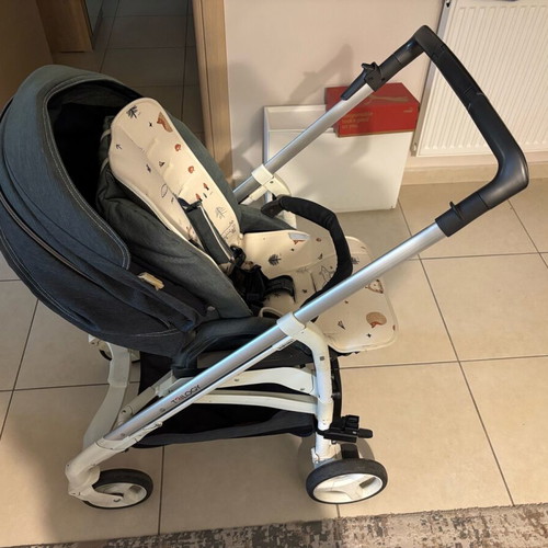 Inglesina Trilogy baby stroller used with accessories