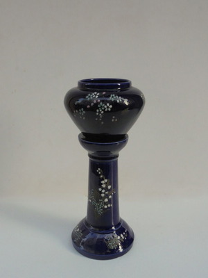 Ceramic glazed vase like new, French, about 100 years old