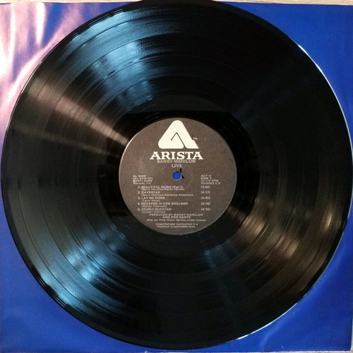 Barry Manilow Live vinyl used, pop