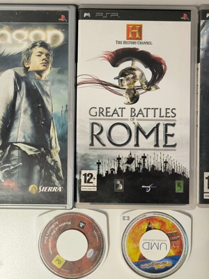 Pack of 5 used Sony PSP games