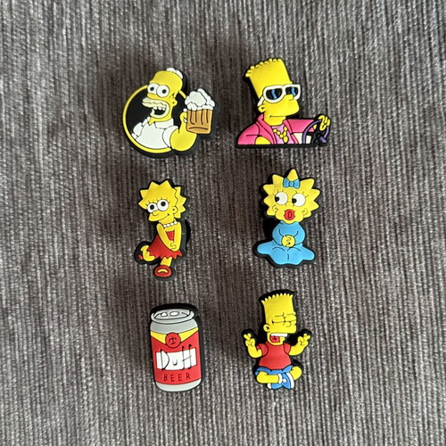 Simpsons Crocs charms, set of 6