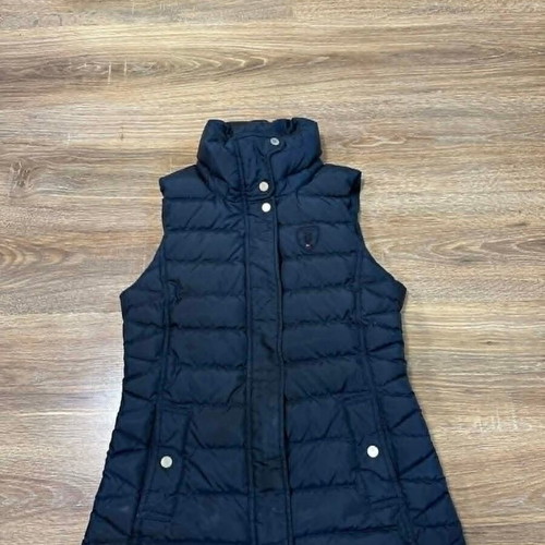 Tommy Hilfiger women's down puffer vest used, size XS, blue