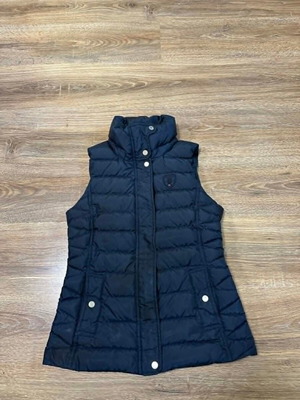 Tommy Hilfiger women's down puffer vest used, size XS, blue
