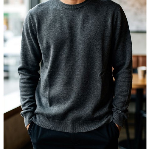 Pull & Bear gray sweater like new, 100% cotton, size M