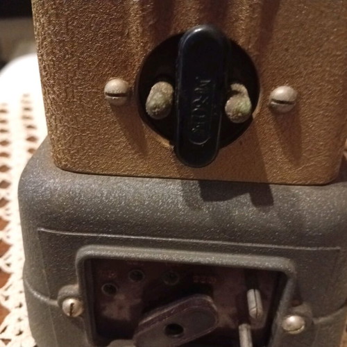 Slide projector used, antique 60s-70s in box