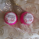 Handmade rose-shaped soaps new in packaging