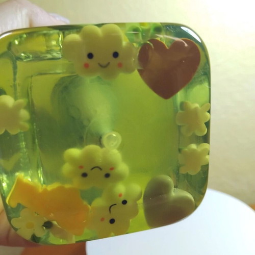 Handmade kawaii kids soap dispenser new, transparent gel