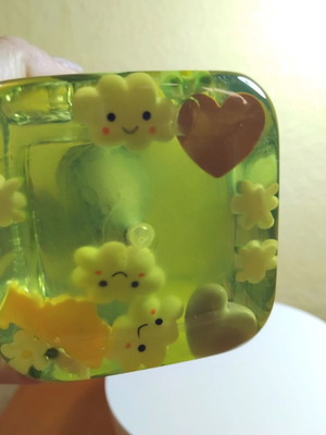 Handmade kawaii kids soap dispenser new, transparent gel