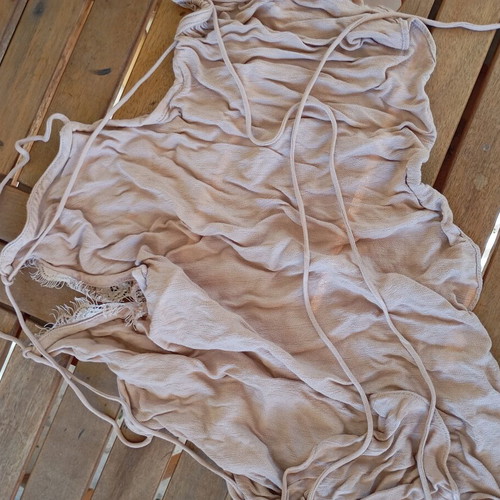 Satin backless top Zara like new, beige and pink, size M