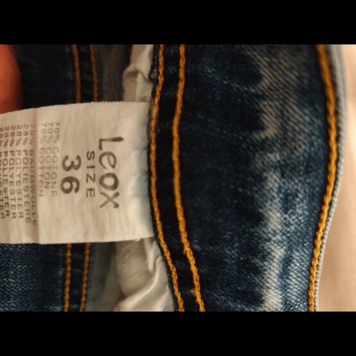 Leox denim shorts jean bermuda size 36