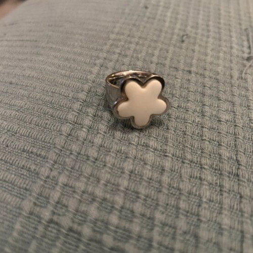Folli Follie ring like new, stainless steel, white silver