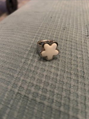 Folli Follie ring like new, stainless steel, white silver