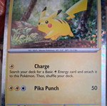 Pokemon Pikachu Card new, holographic design