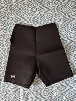 Black sweat shorts, size S
