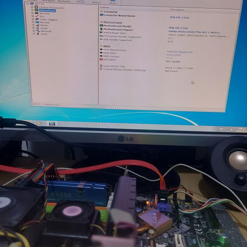 MSI P6N SLI Platinum motherboard like new with Intel Core 2 Duo CPU and DDR2 RAM