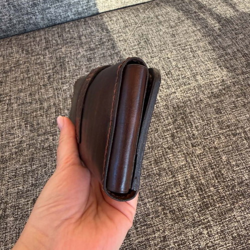 Handmade leather tobacco pouch