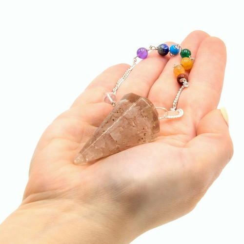 Orgonite pendulum with rose quartz new