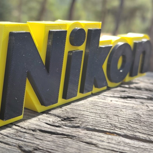 Nikon 3D logo stand decorative, new