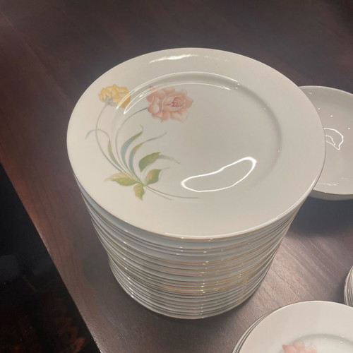 Rosenthal dish set used, 24 shallow, 12 deep, 12 fruit, 12 dessert plates