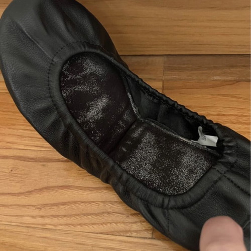 Ballet flats size 37 like new, black, foldable