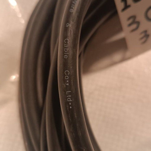 Ballanteza Cable 10 meters like new with flexible black cable 3GX1.00mm²