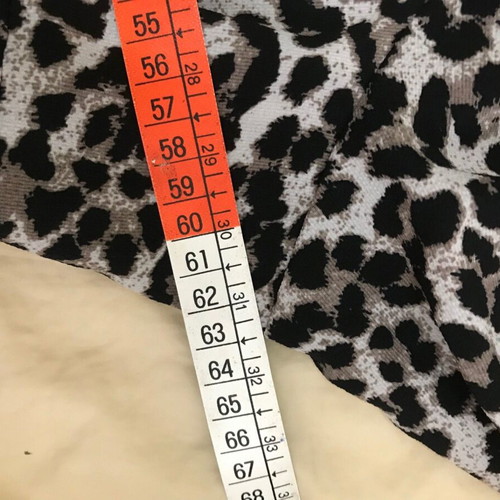 Only Carmakoma Leopard Print Dress size 52 like new, airy with ruffles and tie