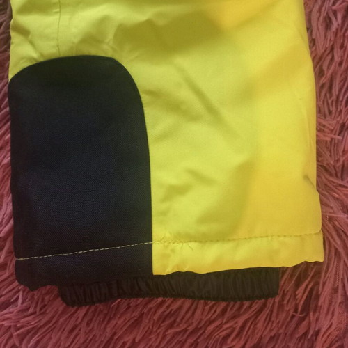 Crivit children's ski pants yellow fluorescent, like new, 2-4 years