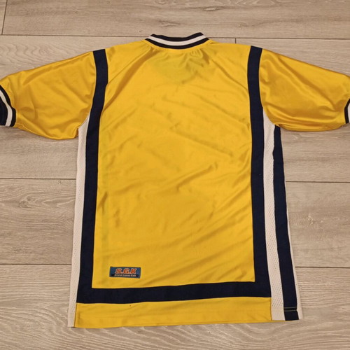 Adidas Teamwear shirt used, yellow and blue, size 176 (S/M)
