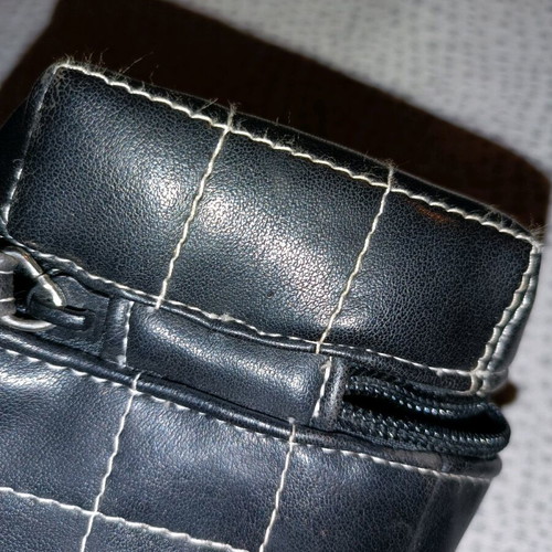 Wrist bag used with wear on bottom 8x8x9.5cm