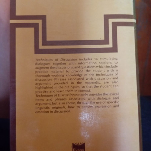 Techniques of Discussion by L.A. Hill book