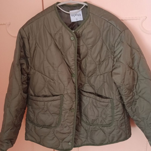 Khaki jacket like new, size Large