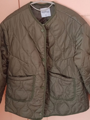 Khaki jacket like new, size Large