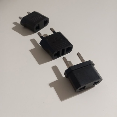 Adapter set USA to Greece new, pack of 3