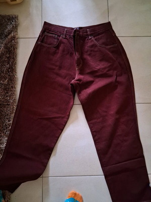 Lemans men's jeans like new, red, size 36