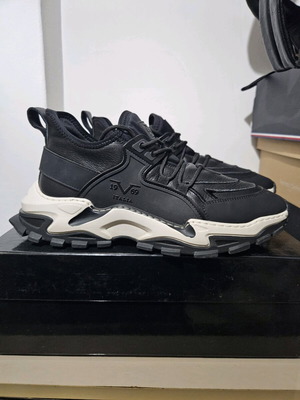 Versace sneakers like new, black with white sole, size 43