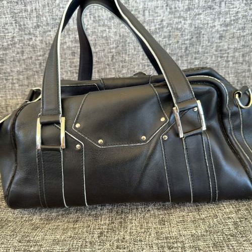 Gaspard Yurkievich leather handbag used, black