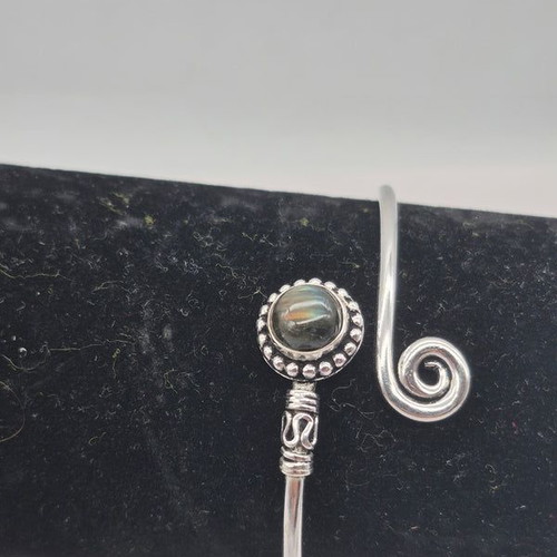 Labradorite Crystal Bracelet silver plated new