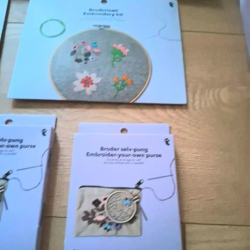 Embroidery kit new, unused
