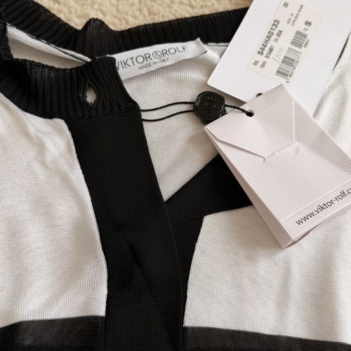 Viktor& Rolf cardigan new, size S, viscose, black and white