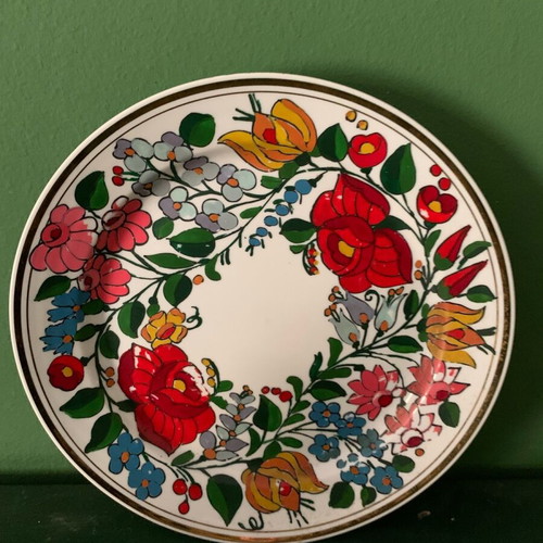 Handmade decorative plate used