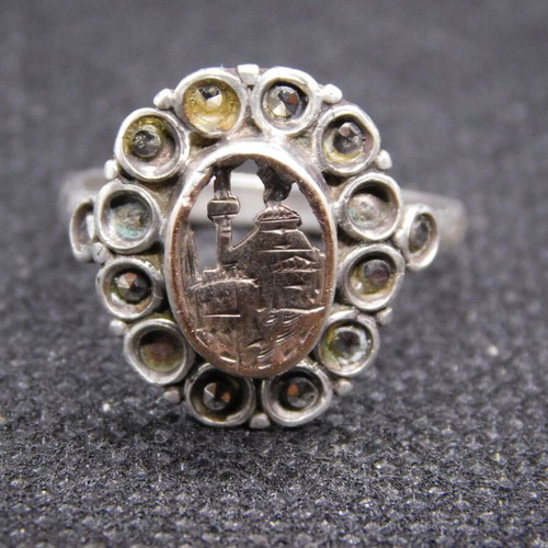 Silver-gold ring Rhodian style 1950-1960