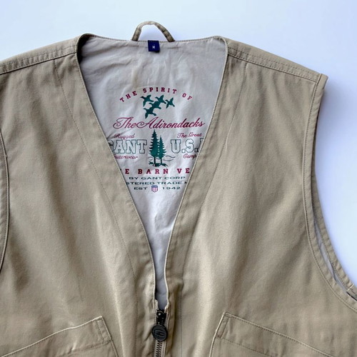 GANT men's beige vest size M used Safari style