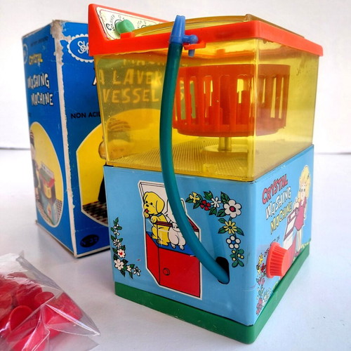 Crystal washing machine toy Solpa 1970s battery operated
