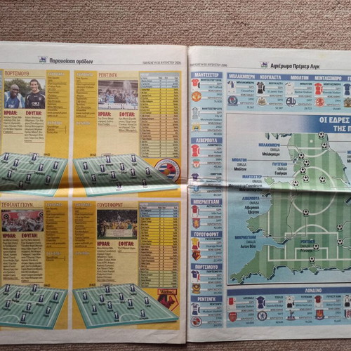 Premier League 2006-07 tribute used from Goal news newspaper