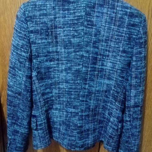 Blue jacket Miss Simbolo like new, bouclé, size M