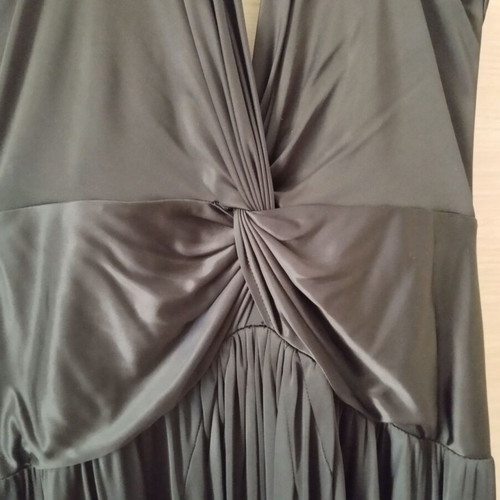 Mango black halter dress like new, medium size
