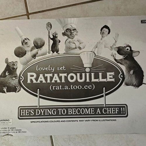 Ratatouille Disney figure set like new, collectible