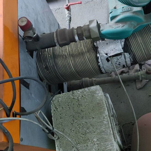 Pellet burner and boiler set