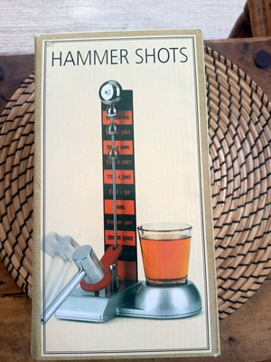 Hammer Shots party game new with shot glasses