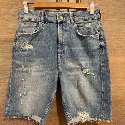 Zara denim bermuda shorts quite stretchy size 36